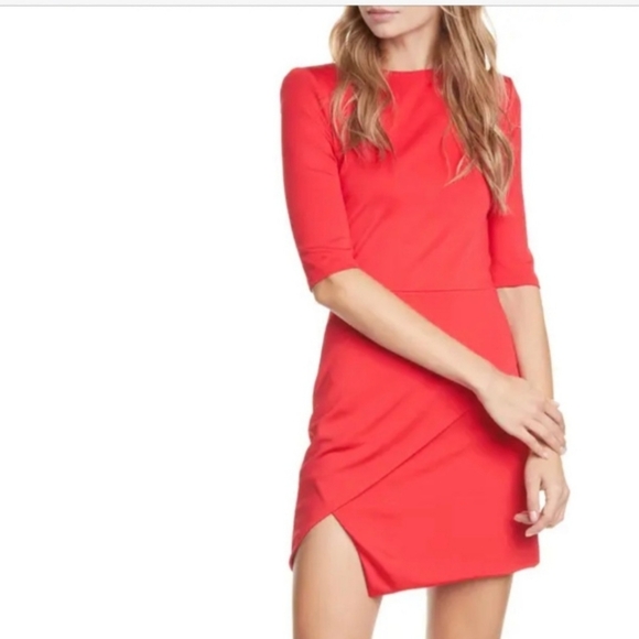 Alice + Olivia Nova Asymmetrical Mini Dress Size 6 - Picture 5 of 16